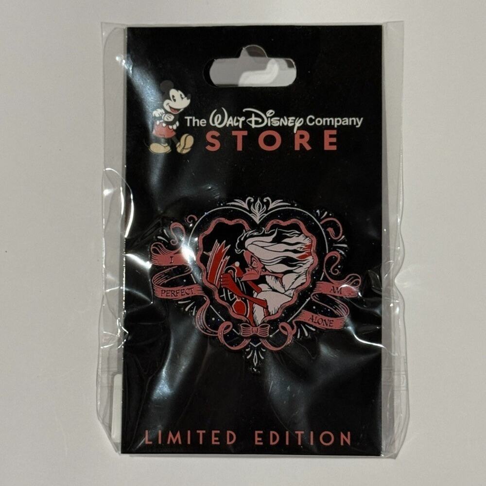 Disney DEC TWDC Valentine's Day Villaintine’s Villains Cruella Pin LE 250